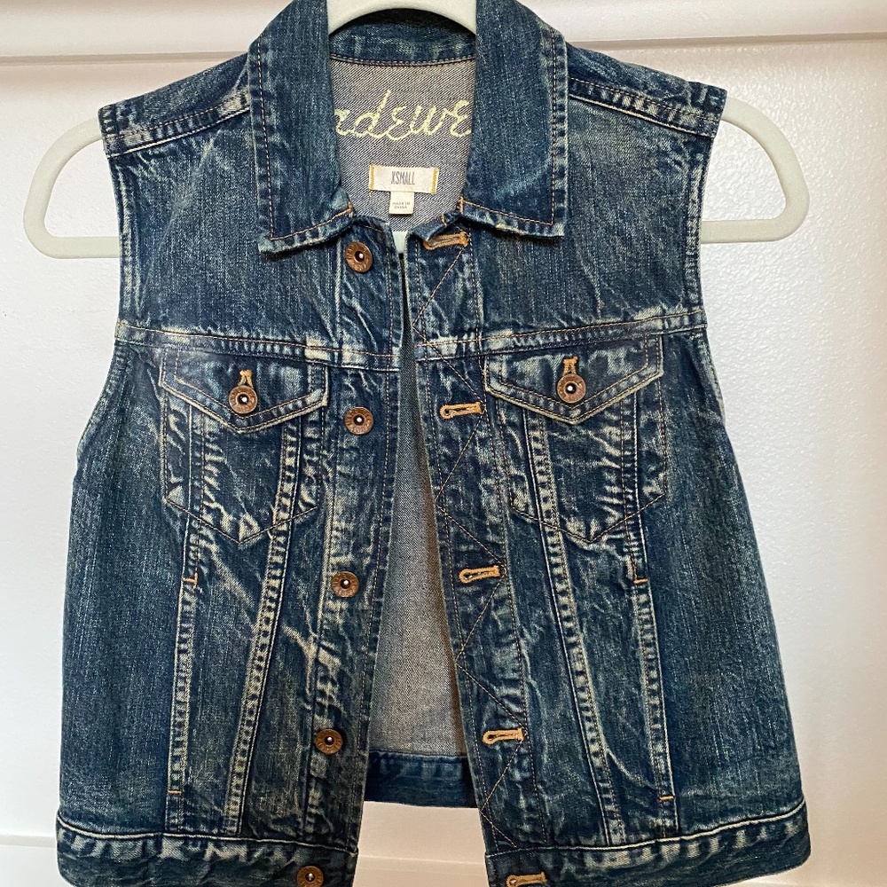 Madewell XS Denim Jean vest